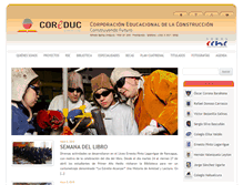 Tablet Screenshot of coreduc.cl